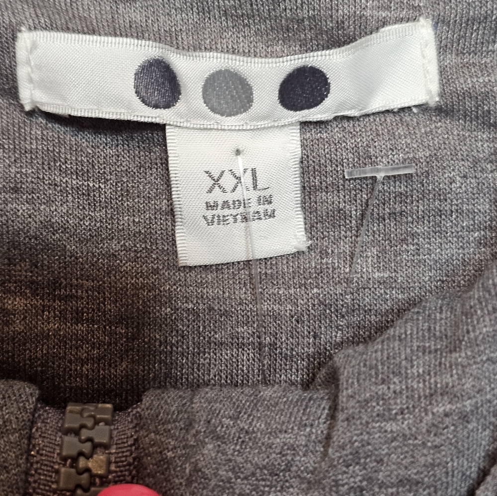 Three Dots Gray Quilted Jacket - image 6